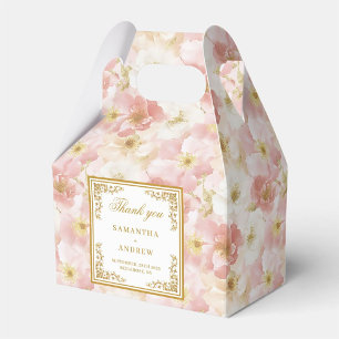 Chic Dusty Pink Gold Gastgeschenk Hochzeit Box Geschenkschachtel