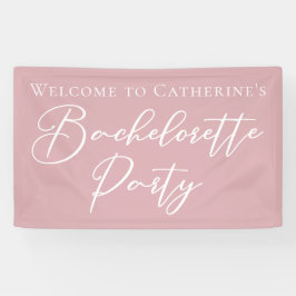 Chic Dusty Rose Rosa Junggesellinnenabschied Indiv Banner