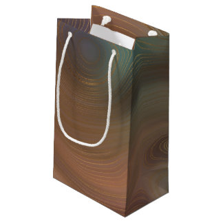 Chic Earthy Strata | Natürlicher Kupferstein Agate Kleine Geschenktüte