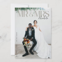 Chic Editorial Foto Hochzeit Vielen Dank Karte W H