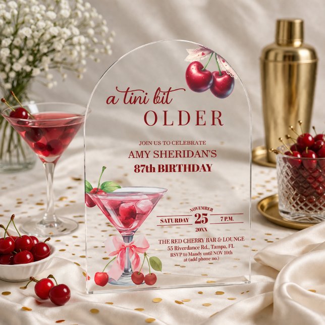 Chic Ein Tini Bisschen Älterer Kirsch Martini 87.  Acryleinladungen (Von Creator hochgeladen)