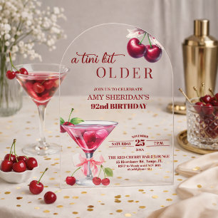 Chic Ein Tini Bisschen Älterer Kirsch Martini 92. Acryleinladungen