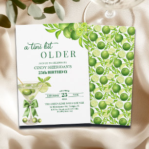 Chic Ein Tini Bisschen Älterer Lime Martini 25. Ge Einladung