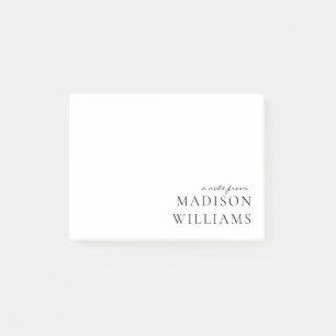 Chic Eine Notiz Von Script-Typografie Post-it-Noti
