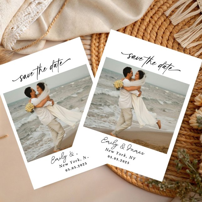 Chic einzigartig Moderne Elegant minimalistisch Save The Date (Von Creator hochgeladen)