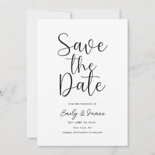 Chic einzigartig Modernes Elegantes minimalistisch Save The Date