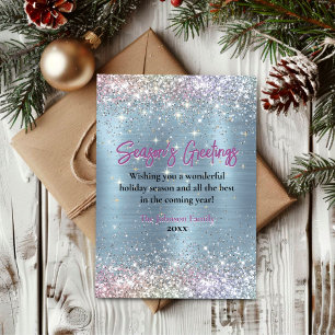 Chic Eis Blue Imitats Glitzer Weihnachten Neues Ja