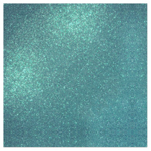 Chic Elegant Aquamarin Blue Funkelnd Glitzer Stoff