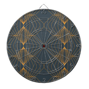 Chic, elegant, einfach geometrisch gegliedert dartscheibe