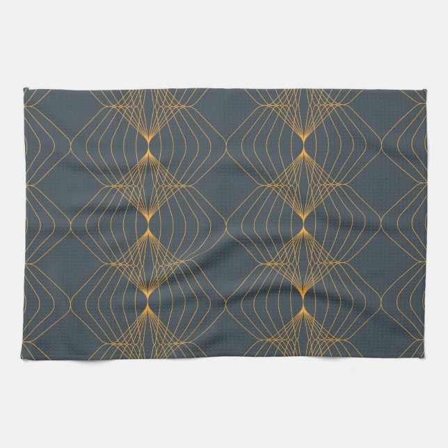 Chic, elegant, einfach geometrisch gegliedert geschirrtuch (Horizontal)