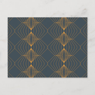 Chic, elegant, einfach geometrisch gegliedert postkarte