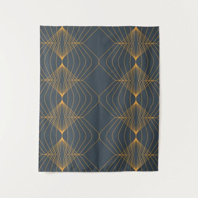 Chic, elegant, einfach geometrisch gegliedert wandteppich (Vorderseite)