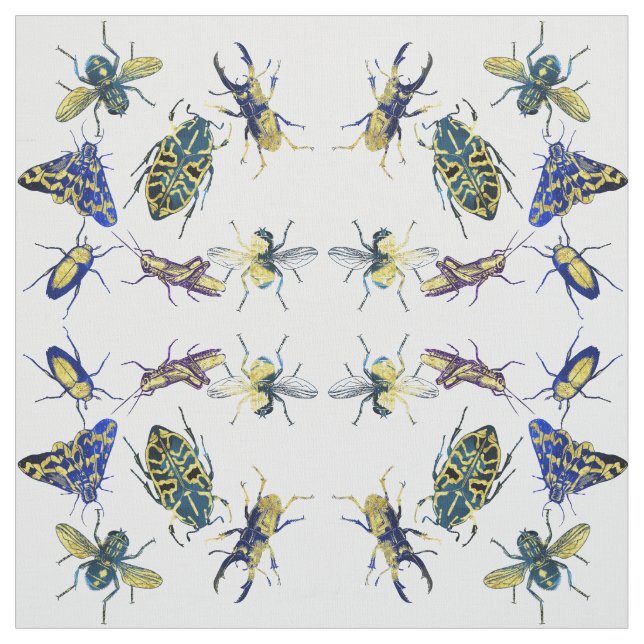 Chic Elegant Entomology Insect Lover Stoff (Muster)