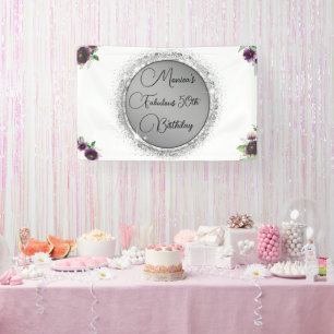 Chic Elegant Fabulous 50. Geburtstag individuell a Banner