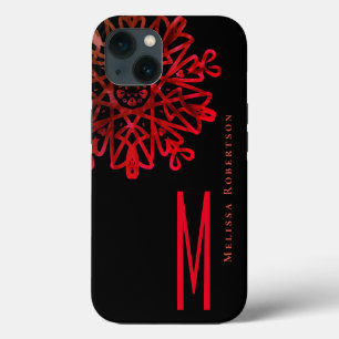 Chic Elegant Holografie Reddish Verziert Mit Monog Case-Mate iPhone Hülle