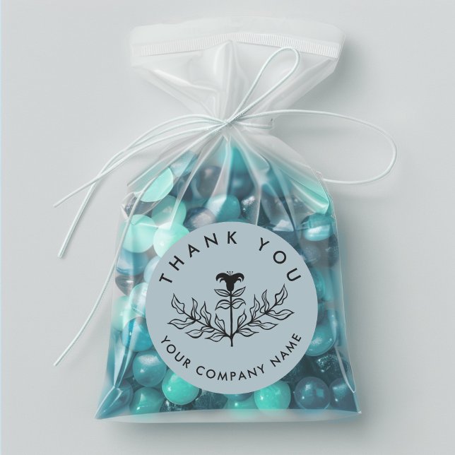 Chic Elegant Lily ORDER DANKE SIE CUSTOM Runder Aufkleber (Chic Elegant Lily ORDER THANK YOU CUSTOM Classic Round Sticker
)