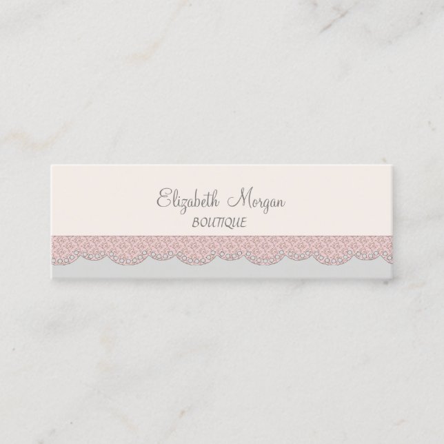 Chic Elegant Luxury ,Lace Mini Visitenkarte (Vorderseite)