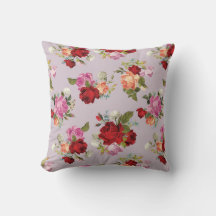 Chic Elegant Pink Red Roses Floral