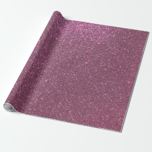 Chic Elegant Plum Lila Funkelnd Glitzer Geschenkpapier