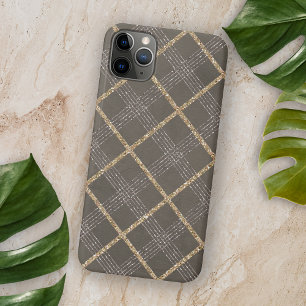 Chic Elegant Stilvolle Raute Tartan Kariertes Must iPhone 11Pro Max Hülle