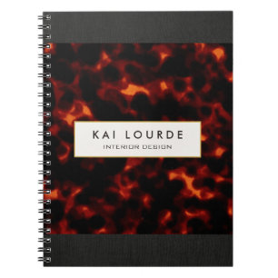 Chic Elegant Tortoiseshell Notizblock