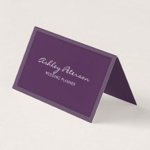 Chic Elegante Minimalistische Violettschrift