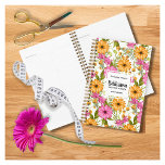 Chic Elegante Modernes Gelbes Rosa Blumengeschäft Planer<br><div class="desc">Chic berufliche und elegante Aquarell Blumenmuster,  bereit für Sie,  um sich mit Geschäftsinformationen. Einschließlich Mitarbeitername,  Firmenname,  Tagelinie oder Slogan,  Planer,  Terminbuch oder Organisatorentitel. Schriftart bieten eine Kombination aus klassischen und eleganten serifenlosen Sans und Script-Schriftart.</div>