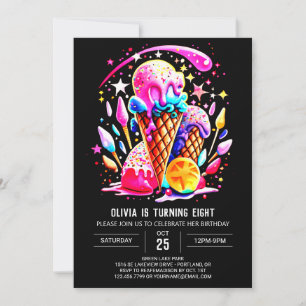 Chic Elegante Pastel Ice Einladung