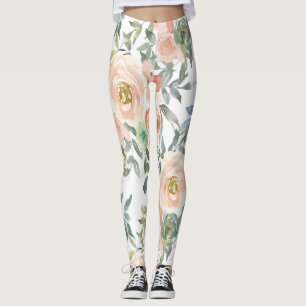 Chic elegante Rosen, motivierende Botschaft Leggings