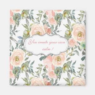 Chic elegante Rosen, motivierende Botschaft Magnet