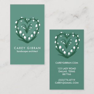 Chic Elegante Snowdrop Lily Line Zeichnend CUSTOM Visitenkarte