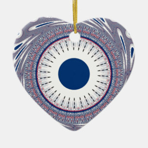 Chic Energetic Eye Design: Ein mesmerisierendes Mu Keramikornament