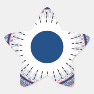 Chic Energetic Eye Design: Ein mesmerisierendes Mu Stern-Aufkleber