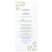 Chic Eucalyptus Foliage Dark Blue Script Wedding
