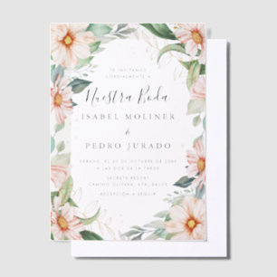 Chic Eucalyptus Peach Rose Nuestra Boda Wedding