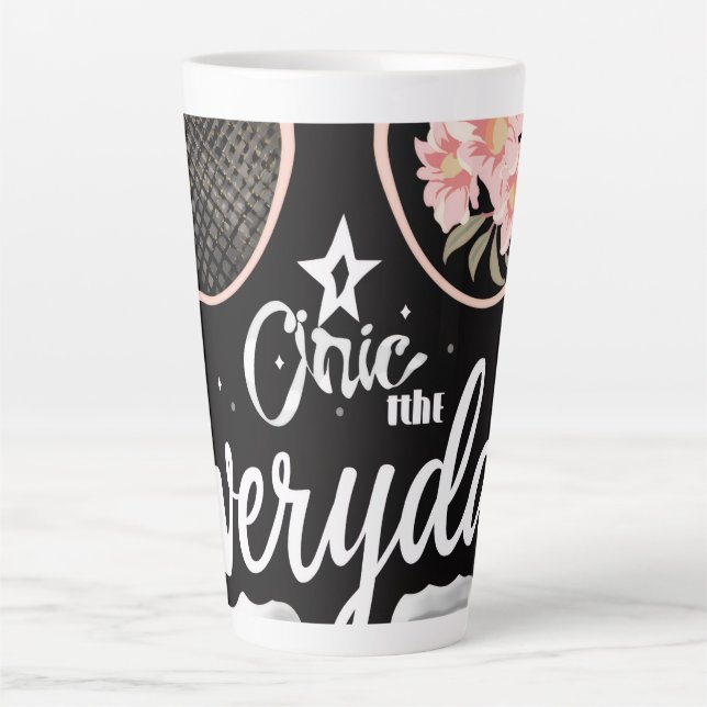 Chic Everyday Latte Tasse | Stilvolle Tall Coffee  (Vorderseite)