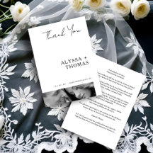 Chic Extra Minimalist Black & White Photo Wedding 