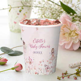 Chic Fairy Princess Garden Baby Showups Pappbecher