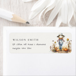 Chic Fall Pumpkin Scarecrow Harvest Kids-Adresse