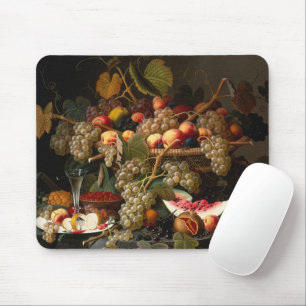Chic-farbenfrohe barocke Frucht-Stillleben-Malerei Mousepad