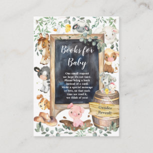 Chic Farm Animals Barnyard Grünbücher für Baby Begleitkarte