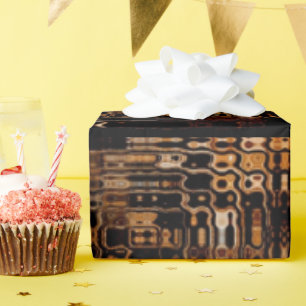 Chic-Faux-Mosaik-Grau-Terrakotta-Design Geschenkpapier