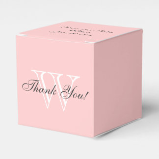 CHIC FAVOR BOX_"Danke" BLUSH PINK/WEISS/GRAU Geschenkschachtel