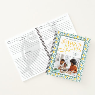 Chic Favorite Recipes Family Photo Lemons Citrus Notizbuch