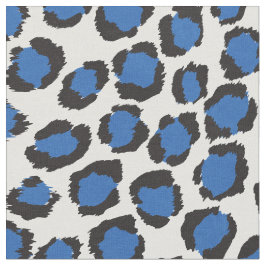 Chic fett aquamarines, blaues Muster Stoff
