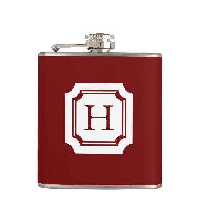 CHIC FLASK_18 RED MIT CLASSIC MONOGRAM FLACHMANN (Vorderseite)