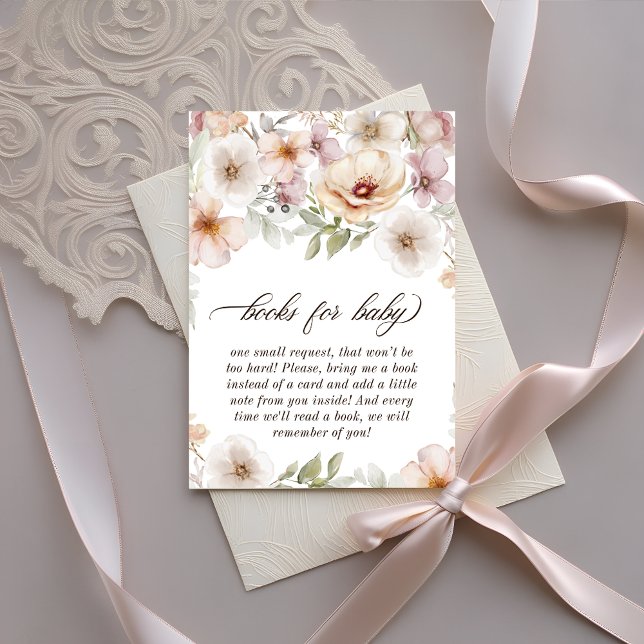 Chic Floral Baby in Bloom Books for Baby Begleitkarte (Chic Floral Baby in Bloom Books for Baby Enclosure Card)