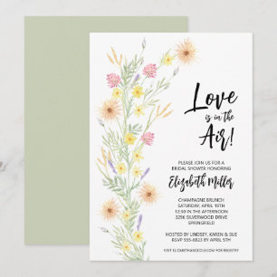 Chic Floral Brautparty Einladung
