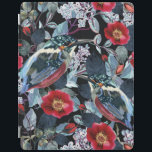 Chic Floral Kingfisher Birds iPad Hülle<br><div class="desc">Dieses schicke Design umfasst zwei Königsfresser-Vögel,  darunter rote und blaue Blumen und Blattwerk. #kingfisher #birds #modern #chic #stylish #floral #floral #Blume #foliage #nature #woodland #lake #forest #elegant #design #designer #trendy #trendy #trendy #ipad #ipadcases #ipadcover#electronics #red #red #burgundy #blue #aquamarin #Zuhause #office #work #work #school #gifts #fashion #modisch</div>