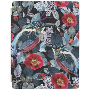 Chic Floral Kingfisher Birds iPad Hülle